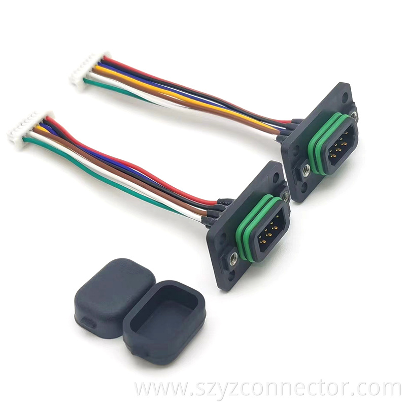 Servo motor encoder wire welding base 7-pin connector